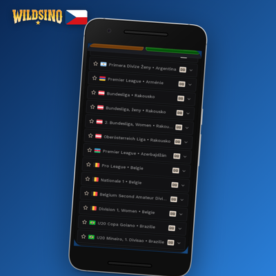 Live kasino stůl s krupiérkou v Wildsino mobilní aplikaci